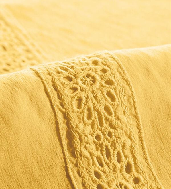 BELLUNA（ベルーナ）の「シアー素材マーガレットレース使いチュニック（チュニック）」｜詳細画像