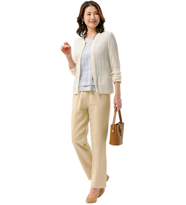 ルフラン（ルフラン）の「日本製肌に優しい綿混ラク楽パンツ（その他パンツ）」｜詳細画像