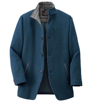 「コムルヴァン・オム　ウール混イタリアンカラージャケット（メンズジャケット）」｜ダスティブルー