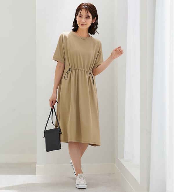 BELLUNA（ベルーナ）の「〈Ｓ／Ｆ〉メッシュ素材ゆったりワンピース（その他ワンピース）」｜詳細画像