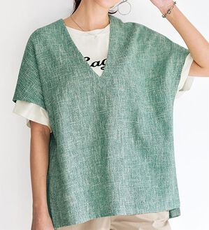 BELLUNA（ベルーナ）の「重ね着を楽しむサマーツイード素材ベスト（ベスト）」｜詳細画像