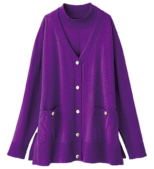 BELLUNA（ベルーナ）の「【２点セット】カーディガンアンサンブル（アンサンブル）」｜詳細画像