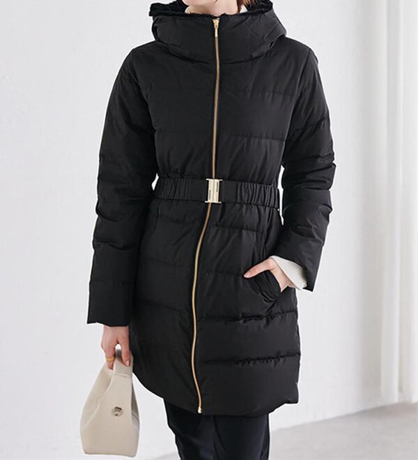 RANAN（ラナン）の「暖かファーフード使いすっきりダウンコート（ダウンコート・ジャケット・ベスト）」｜詳細画像
