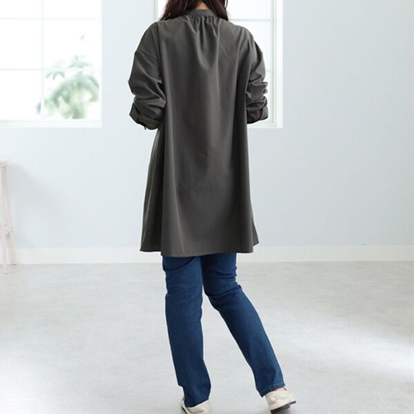 BELLUNA（ベルーナ）の「ペイズリー刺しゅうシャツチュニック（チュニック）」｜詳細画像