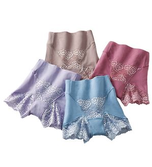 LAVIENNE（ラヴィエンヌ）の「【４色組】おなかすっぽり締めつけない涼やかショーツ（ショーツ）」｜4色組