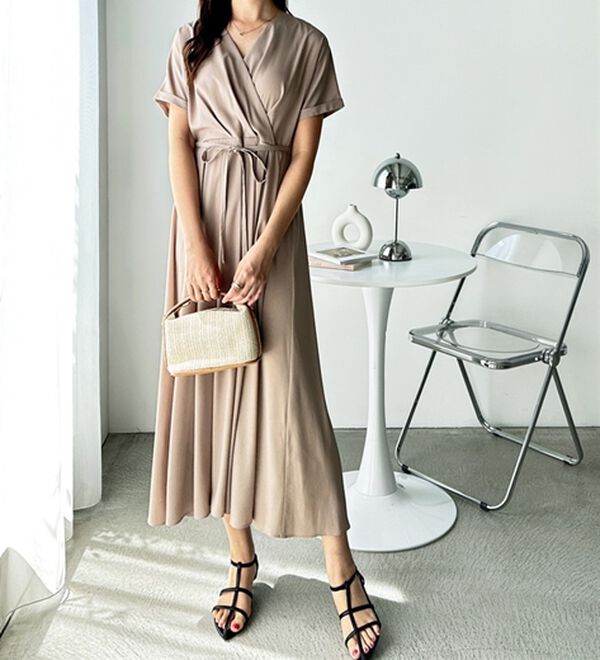 GeeRA（ジーラ）の「カシュクールフレアーワンピース（その他ワンピース）」｜詳細画像