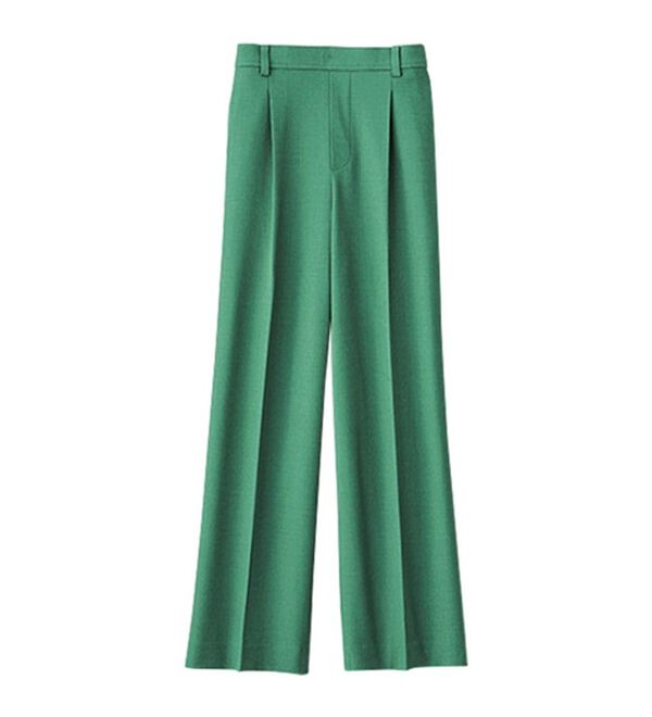 BELLUNA（ベルーナ）の「サラリ美脚見え！タック使いワイドパンツ（ワイドパンツ・ガウチョ）」｜詳細画像