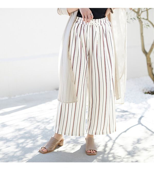 GeeRA（ジーラ）の「接触冷感！リラックスワイドパンツ（ワイドパンツ・ガウチョ）」｜詳細画像