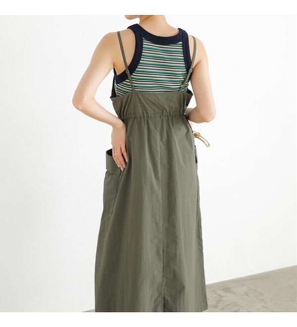 GeeRA（ジーラ）の「ミリタリーナイロンジャンパースカート（ロングスカート）」｜詳細画像