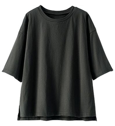 BELLUNA（ベルーナ）の「綿１００％汗染み対策短丈プルオーバー（カットソー）」