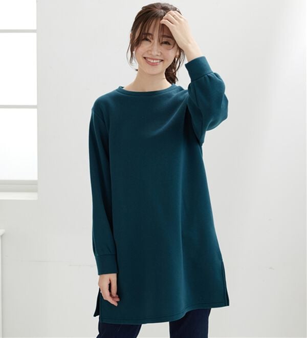 BELLUNA（ベルーナ）の「ふんわり素材軽ぽかチュニックワンピ―ス（チュニックワンピース）」｜詳細画像