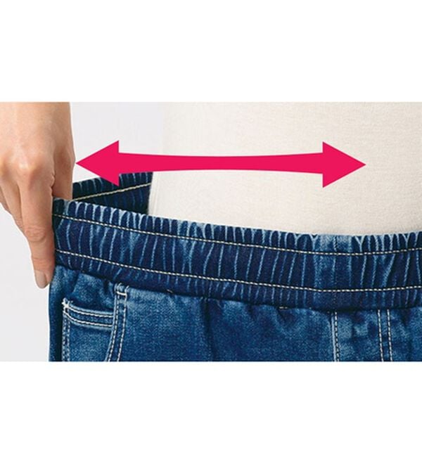 ルフラン（ルフラン）の「裏起毛刺しゅうデニム＜ポリシア＞（その他パンツ）」｜詳細画像