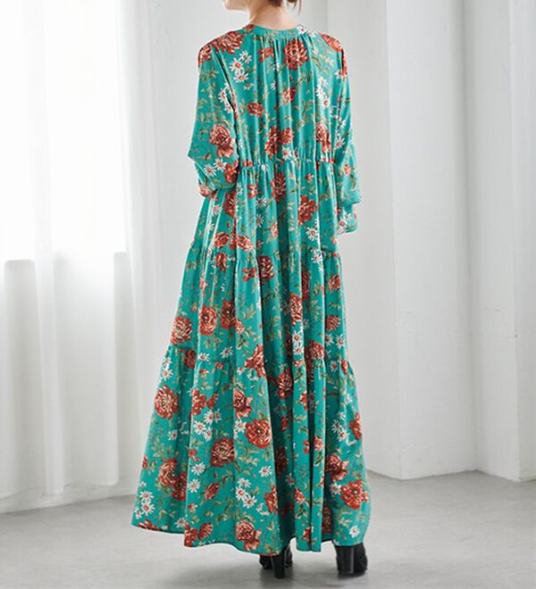 RANAN（ラナン）の「レトロフラワーティアードワンピ（その他ワンピース）」｜詳細画像