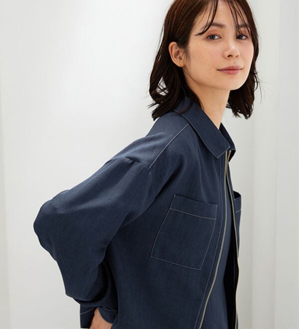 BELLUNA（ベルーナ）の「麻調ジャケット&times;キャミワンピアンサンブル（その他ワンピース）」｜詳細画像