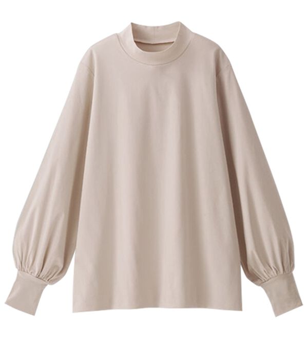 BELLUNA（ベルーナ）の「艶やかコットン１００％プルオーバー（カットソー）」｜詳細画像