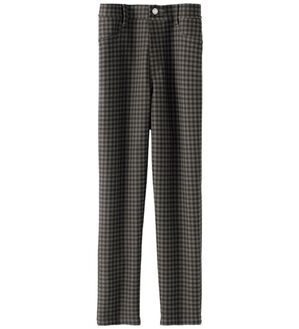 BELLUNA（ベルーナ）の「冷感！なめらかボンディング美脚パンツ（クロップドパンツ）」｜グレー系ギンガム