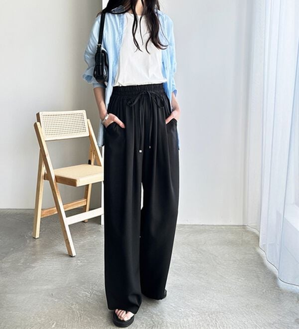 GeeRA（ジーラ）の「【体型カバー】上品なのにラクちんワイドパンツ（フルレングスパンツ）」｜詳細画像