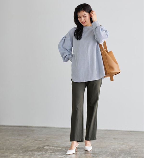 Pierrot（ピエロ）の「２ｗａｙパールボタンブラウス（ブラウス）」｜詳細画像