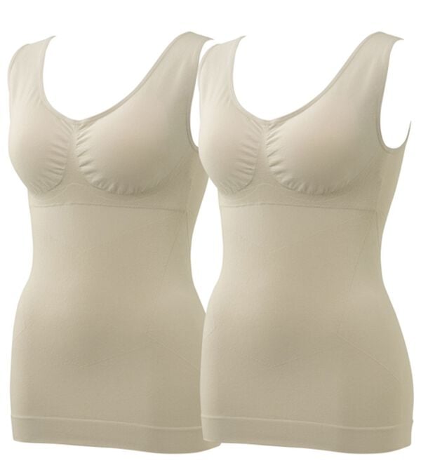 「【２枚組】整体師監修！骨盤サポートシェイパー同色２枚組（ボディスーツ・シェイパー）」｜グレージュ