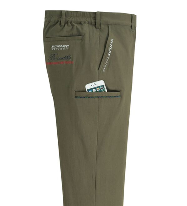 「【３本組】＜ダンロップ・リファインド＞すっきり大人のカーゴパンツ（メンズフルレングスパンツ）」｜詳細画像