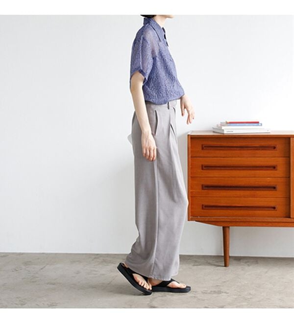 GeeRA（ジーラ）の「ニュアンスワッシャーシアーシャツ（シャツ）」｜詳細画像