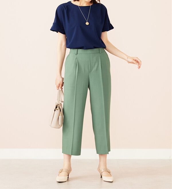 BELLUNA（ベルーナ）の「ジョーゼット素材袖パールブラウス（ブラウス）」｜詳細画像