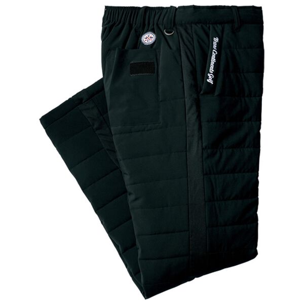 「≪ＴＶ限定★≫＜トランスコンチネンツゴルフ＞ラウンドに便利な中綿ゴルフパンツ（メンズフルレングスパンツ）」｜ブラック