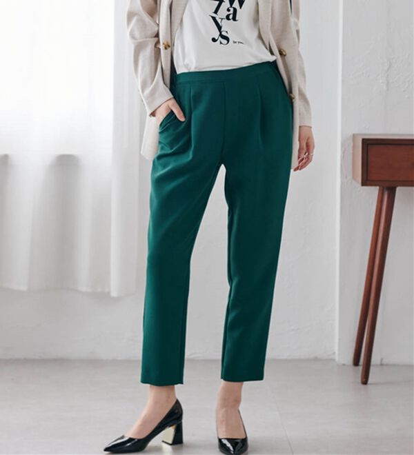 RANAN（ラナン）の「美脚シルエットクロップドパンツ（フルレングスパンツ）」｜詳細画像