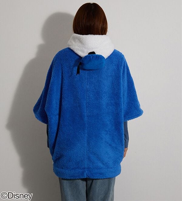 BELLUNA（ベルーナ）の「＜Ｄｉｓｎｅｙ＞【ドナルドダック】両面ボアポンチョ（パジャマ・ルームウェア）」｜詳細画像