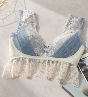 YU'NOW（ユナウ）の「まる胸メイクのちゅるんナイトブラ（ブラジャー）」｜ブルー系