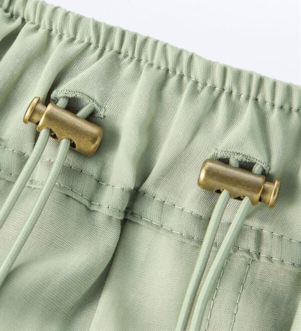 RANAN（ラナン）の「シアー素材ドロストカーゴスカート（ロングスカート）」｜詳細画像