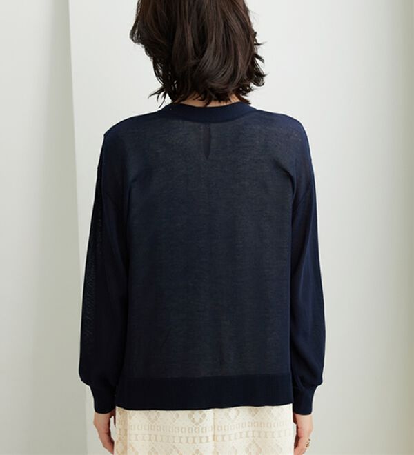 BELLUNA（ベルーナ）の「【快適Ｌａｂ．】シャリ冷！洗える多機能ニットカーディガン（ニットカーディガン）」｜詳細画像