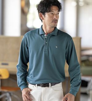 「＜アーノルド　パーマー＞ワンポイント裏起毛ポロシャツ（メンズポロシャツ）」｜詳細画像