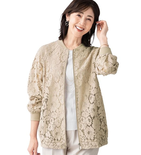 ルフラン（ルフラン）の「上品レースのエレガントブルゾン（ブルゾン）」｜詳細画像