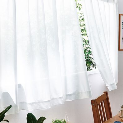 「８つの機能でうれしい！一年中快適レースカーテン（レースカーテン）」