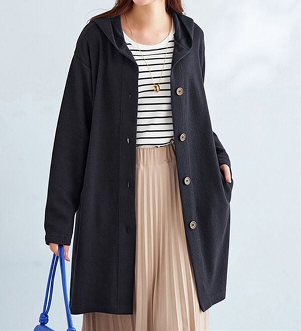 BELLUNA（ベルーナ）の「ニット見え素材フードカーディガン（その他カーディガン）」｜詳細画像