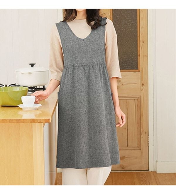 「【３枚組】家事にも活躍！２ＷＡＹ着回しベスト（エプロン）」｜詳細画像