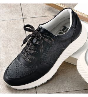 ルフラン（ルフラン）の「ウィルソンリースポーツエレガンススニーカー（スニーカー）」｜ブラック