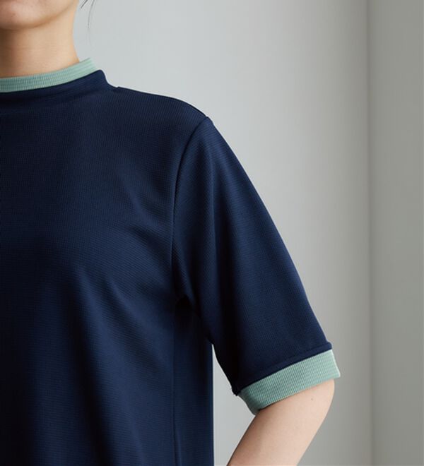 BELLUNA（ベルーナ）の「配色デザインハイネックプルオーバー（カットソー）」｜詳細画像