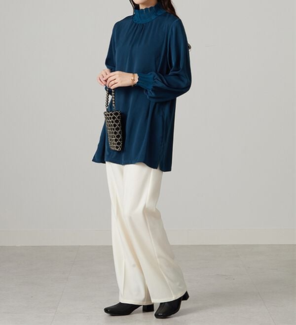 BELLUNA（ベルーナ）の「リブニット使いチュニック（チュニック）」｜詳細画像