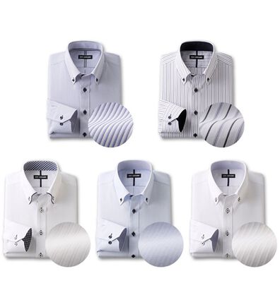 「【５枚セット】品質自慢！形態安定メンズワイシャツ（メンズワイシャツ）」