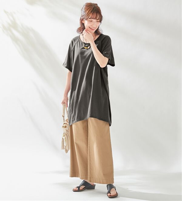 Viola e Viola（ヴィオラ エ ヴィオラ）の「【５つの機能付】ゆるコクーンチュニック（チュニック）」｜詳細画像