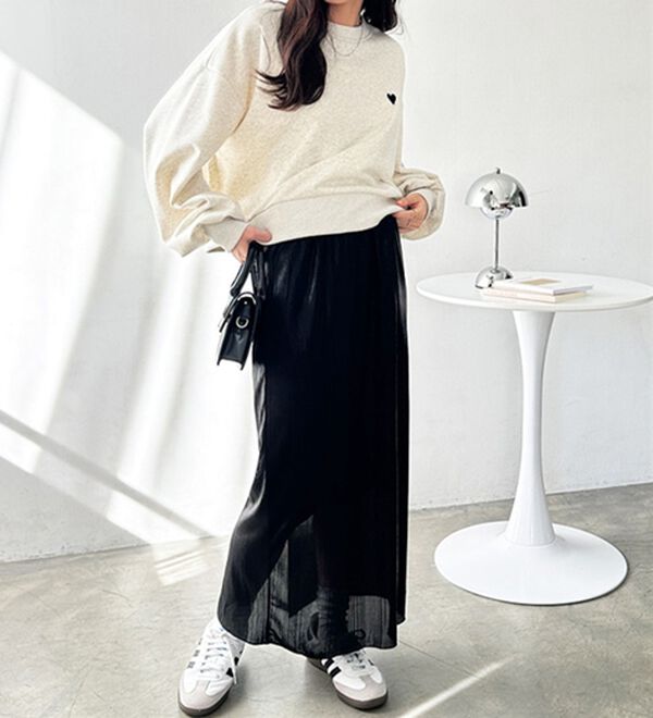 GeeRA（ジーラ）の「シャイニーナロースカート（ロングスカート）」｜詳細画像