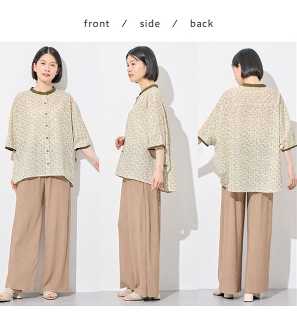 Viola e Viola（ヴィオラ エ ヴィオラ）の「小花柄ドルマンブラウス（ブラウス）」｜詳細画像