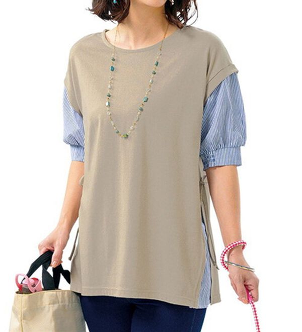 ルフラン（ルフラン）の「【３色組】重ね着風！デザイン違いプルオーバー（カットソー）」｜詳細画像