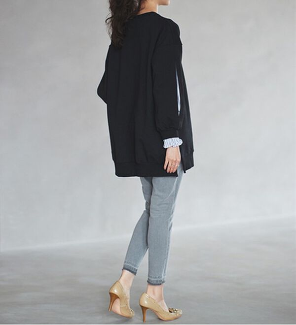 RANAN（ラナン）の「袖スリットカットソーチュニック（チュニック）」｜詳細画像