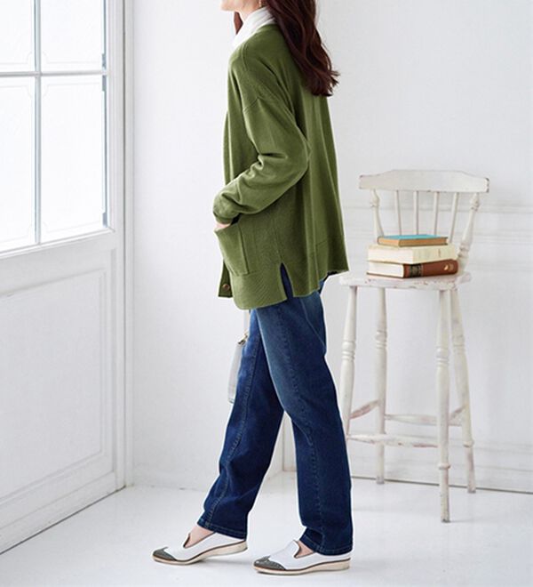 BELLUNA（ベルーナ）の「もちもちカシミヤタッチニットカーディガン（ニットカーディガン）」｜詳細画像