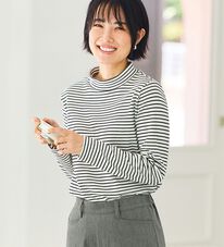 BELLUNA（ベルーナ）の「《ＨｕｇＲｅａｍコットン》裏起毛暖かハイネックプルオーバー（カットソー）」