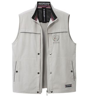 「＜ダンロップ・リファインド＞５０代からの手ぶらでお出かけベスト（メンズベスト）」｜シルバーグレー