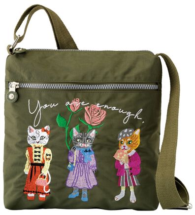 「猫さん刺繍ショルダーバッグ（ショルダーバッグ）」